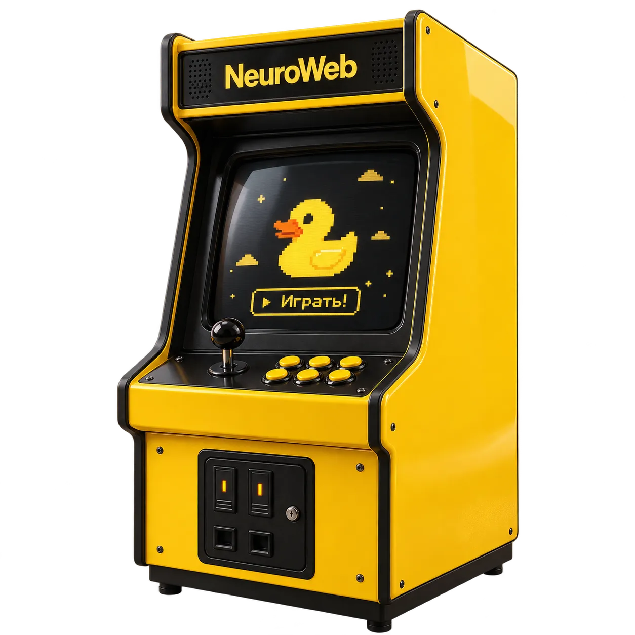 Игровой автомат Neuro Web с уткой на экране